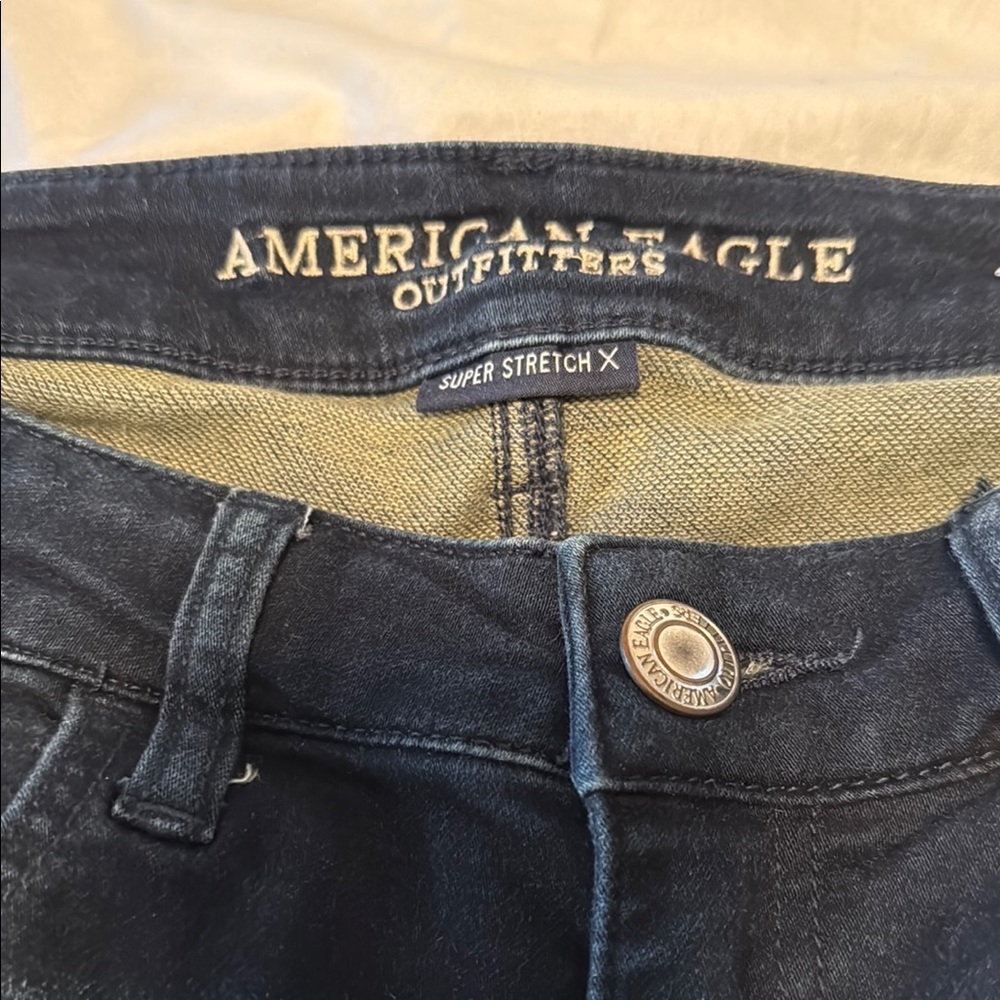American Eagle Outfitters Dark Blue Jeggings - Picture 3 of 3